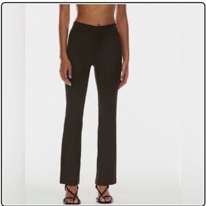 Aritzia chocolate brown Flare Pants